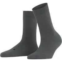 Falke Stabilizing Wool Everyday Damen Socken, 35-36, Grau, Uni, Schurwolle