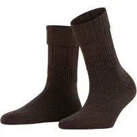 Falke Socken Damen Striggings Rib Boot Dark Brown-Schuhgröße 39 - 42