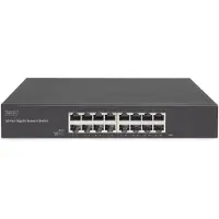 Digitus 16-Port Gigabit Switch, 19 Zoll, Unmanaged, Unmanaged, Gigabit Ethernet (10/100/1000)