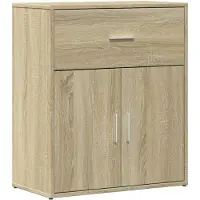 vidaXL Sideboards 2 Stk. Sonoma-Eiche 60x31x70 cm Holzwerkstoff