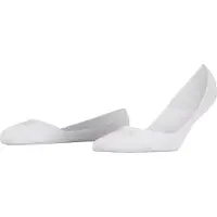 Falke Step Medium Cut Box Damen Füßlinge, 37-38, Weiß, Uni, Baumwolle