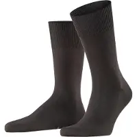 Falke Firenze Herren Socken, 41-42, Braun, Uni, Baumwolle