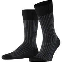 Falke Herren Socken Oxford Stripe 13379-3010 39-40 - black-mix (3010) - 39-40
