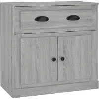 vidaXL Sideboards 2 Stk. Grau Sonoma Holzwerkstoff