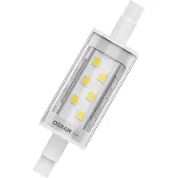 Osram LED SLIM LINE R7S in Röhre, zweiseitig gesockelt-Form, LED-Stablampe, PLASTICS, klar, 9,5 W, (ex 75 W), 1055 lm, Warmweiß, 2700 K, 15000 h, CRI 80
