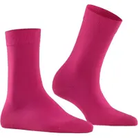 Falke Cotton Touch Damen Socken, 39-42, Rot, Uni, Baumwolle