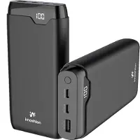 IMoshion Powerbank - 27.000 mAh - Schnelles Aufladen und Power Delivery - 30W - Schwarz