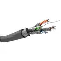 Goobay CAT 6 Netzwerkkabel, S/FTP (PiMF), Grau, CCA Kupfergemisch für SOHO Anwendungen, AWG 23/1 (solid), LSZH