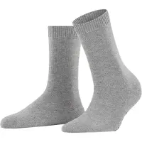 Falke Cosy Wool Damen Socken, 35-38, Grau, Uni, Wolle