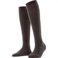 Falke Softmerino Damen Kniestrümpfe, 37-38, Braun, Uni, Schurwolle