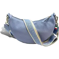 DrachenLeder Florence Tasche hellblau Leder Citytasche D2OTF823F