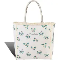 Frida Kahlo Tasche Blumen weiß natur türkis Canvas D2OTI800I