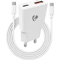 Nedis Pd 3.0 Gan 20w Usb-a-und Usb-c-wandladegerät 1.5 M