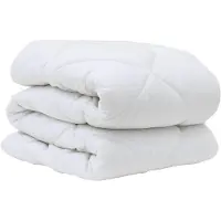 vidaXL Winterbettdecke 202 x 201 x 5 cm Winter Polyester Weiß