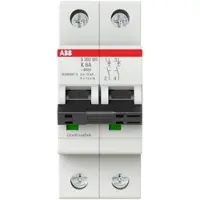 ABB S202MT-K6 Sicherungsautomat K-Char., 10kA, 6A, 2P 2CDS272445R0377