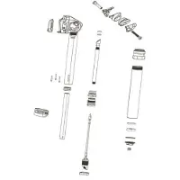 RockShox Zylindrisches Spacer-kit Für Reverb Xplr Axs 27.2 2022+ 12 Einheiten