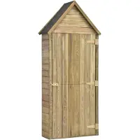 vidaXL Garten-Geräteschuppen mit Tür 69,5x32x178 cm Kiefer Imprägniert