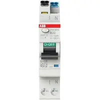 ABB DSX301CB20A30 FI/LS-Schalter, 1 TE 6kA, 1P+N, Typ A, B20, 30mA FlexLine Push-in Technologie 2CSR255165R1205