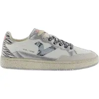 Victoria für Damen. 8806109 Smash Animal Mix Grau Leder Turnschuhe (41), 1 bis 3 cm, Schnürsenkel, Lässig