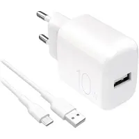 Puro Power Kit: Ladegerät Daily 1 USB-A-Anschluss + USB-A-auf-USB-C-Kabel
