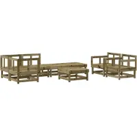 vidaXL 8-tlg. Garten-Lounge-Set Kiefernholz Imprägniert
