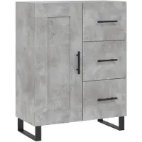 vidaXL Sideboard Betongrau 69,5x34x90 cm Holzwerkstoff