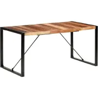 vidaXL Esstisch 160x80x75 cm Massivholz