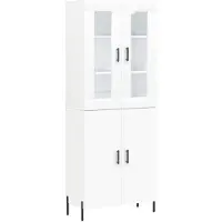 vidaXL Highboard Weiß 69,5x34x180 cm Holzwerkstoff