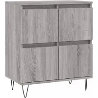 vidaXL Sideboard Grau Sonoma 60x35x70 cm Holzwerkstoff