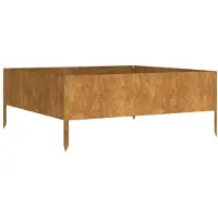 vidaXL Hochbeet 100x100x41 cm Cortenstahl