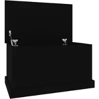 vidaXL Truhe Schwarz 70x40x38 cm Holzwerkstoff