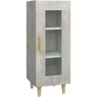 vidaXL Sideboard Betongrau 34,5x34x90 cm Holzwerkstoff