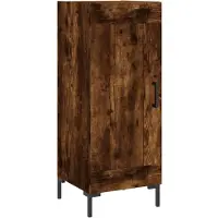 vidaXL Sideboard Räuchereiche 34,5x34x90 cm Holzwerkstoff