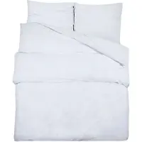 vidaXL Bettwäsche-Set Weiß 155x220 cm Leichte Mikrofaser