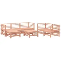 vidaXL 7-tlg. Garten-Lounge-Set Massivholz Douglasie
