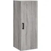 vidaXL Wandschrank Grau Sonoma 34,5x34x90 cm