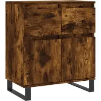 vidaXL Sideboard Räuchereiche 60x35x70 cm Holzwerkstoff