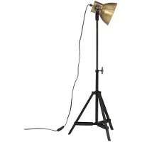 vidaXL Stehleuchte 25 W Vintage-Messing 35x35x65/95 cm E27