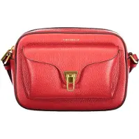 Coccinelle Beat Soft Small Kameratasche rot Scarlet genarbtes Leder
