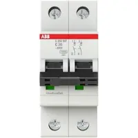 ABB S202MT-C20 Sicherungsautomat C-Char., 10kA, 20A, 2P 2CDS272445R0204
