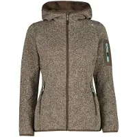 CMP Woman Fleece Fleece Jacket FIX Hood toffee-cream (04QV) 50