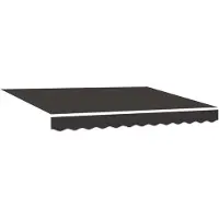 vidaXL Markisenersatzstoff Anthrazit 330 x 195 cm Polyester