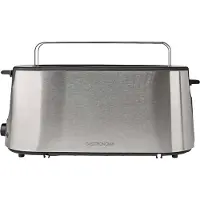 Gastronoma 18140004 Langschlitz-Toaster 1000 W 7 Bräunungsstufen Edelstahl
