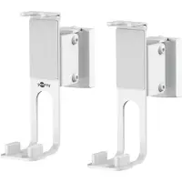 Goobay Lautsprecher-Wandhalterung One Sound Flex, weiß - 2 Stück, kompatibel mit dem Sonos One und Sonos One SL, sichere und voll flexible Lautsprecherhalterung