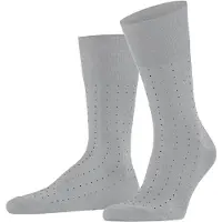 Falke Tiago Dotted Line Herren Socken, 39-40, Grau, Punkte, Baumwolle