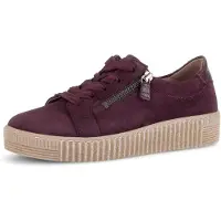Gabor Sneaker aus Materialmix Leder mit 3,5 cm Absatzhöhe und Lederfutter, Größe 35