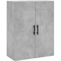 vidaXL Wandschränke 2 Stk. Betongrau 69,5x34x90 cm