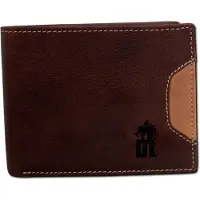 DrachenLeder Leder Geldbörse Herren Portemonnaie braun hellbraun 9,5x12x2,5cm D2OPO001N5