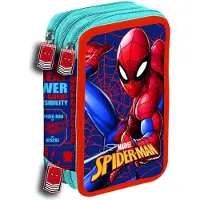 Spiderman Marvel Spider-Man Great Power gefülltes 3-stöckiges Federmäppchen