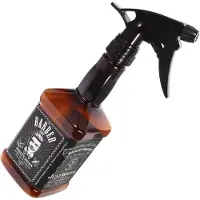 Markenlos Braune nachfüllbare Kunststoff-Sprühflasche mit dichtem Verschluss und tragbarem Design, 650 ml, für Friseursalons und Outdoor-Aktivitäten